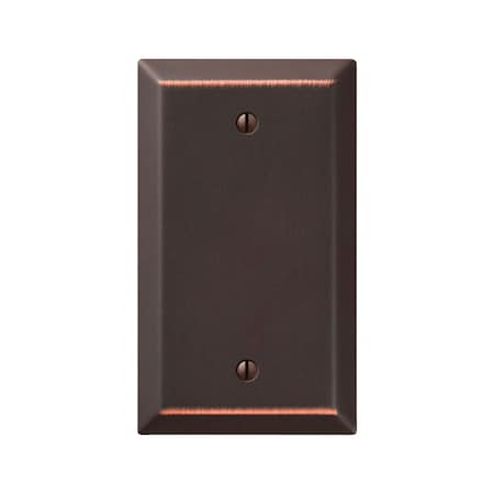 Amerelle Amerelle Century Aged Bronze 1 gang Stamped Steel Blank Wall Plate 1 pk 163BDB